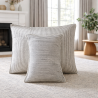 Housse de coussin écru et noir 60x40 | L’Atelier D’Assi