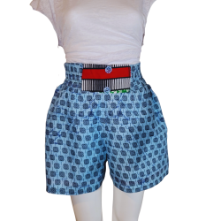 Short wax africain artisanal – Short en tissu wax fait main | L’Atelier D’Assi