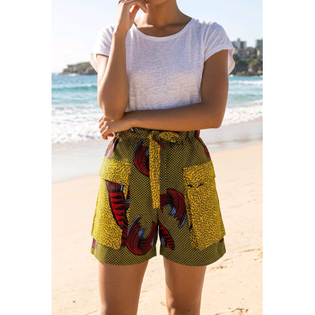 Shorts artisanaux en wax | L’Atelier D’Assi
