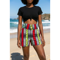Shorts Artisanaux en Wax – Mode Africaine – L’Atelier D’Assi