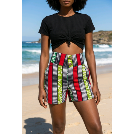 Shorts artisanaux en wax | L’Atelier D’Assi