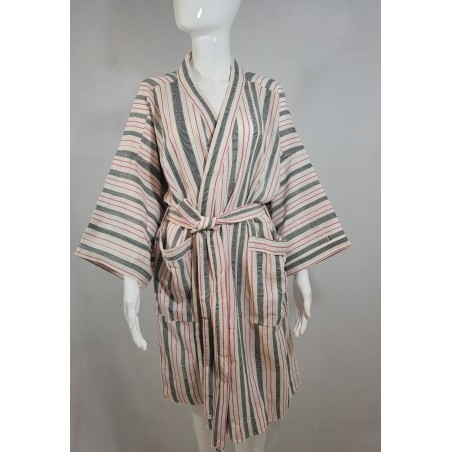Kimono artisanal en tissu tissé de Guinée | L’Atelier D’Assi
