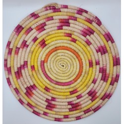 Handmade African Wall Basket – Natural Fibers, Sierra Leone