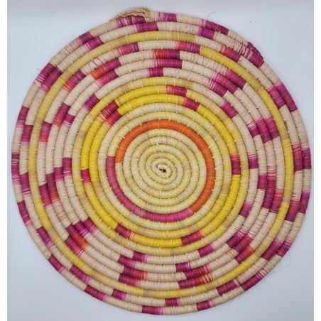 Handmade African Wall Basket – Natural Fibers, Sierra Leone