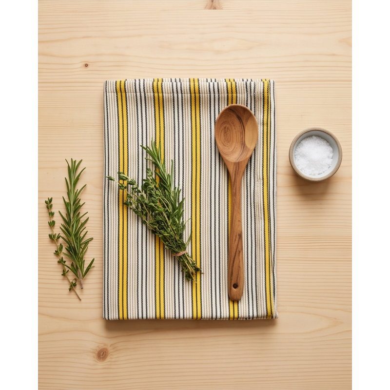 Handwoven Cotton Apron – L’Atelier d’Assi
