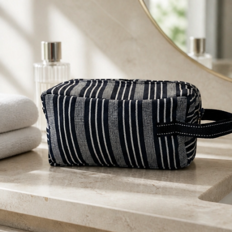 Handmade Guinean Toiletry Bag | Traditional African Fabric