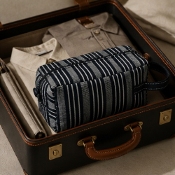 Handmade Guinean Toiletry Bag | Traditional African Fabric