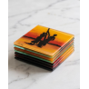 Dessous de verre carrés savane soleil – Lot de 6 | L’Atelier D’Assi