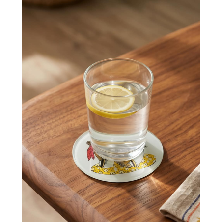 Dessous de verre ronds motifs africains – Lot de 6 | L’Atelier D’Assi