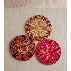 Décoration murale ronde artisanale - Sierra Leone | L’Atelier D’Assi
