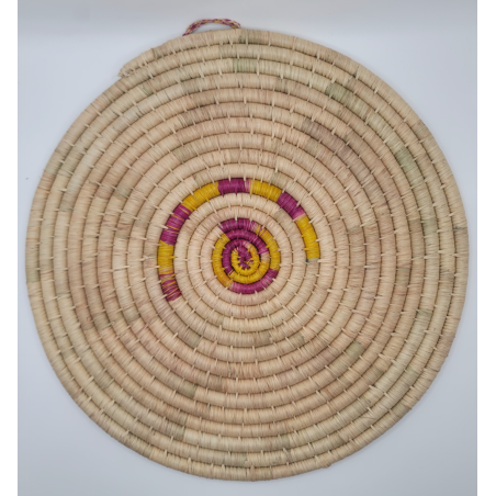 Handmade African Wall Basket – Natural Fibers, Sierra Leone