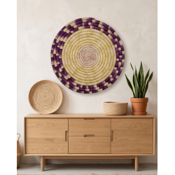 Handmade African Wall Basket – Natural Fibers, Sierra Leone
