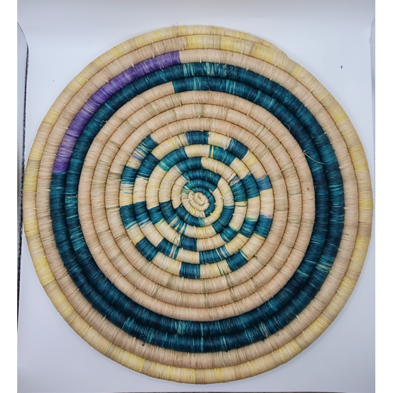 Handmade African Wall Basket – Natural Fibers, Sierra Leone
