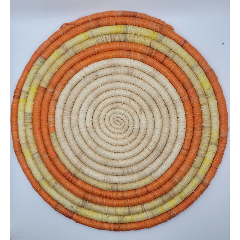 Handmade African Wall Basket – Natural Fibers, Sierra Leone