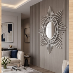 Handmade Rattan Sunburst Mirror | L'Atelier D'Assi