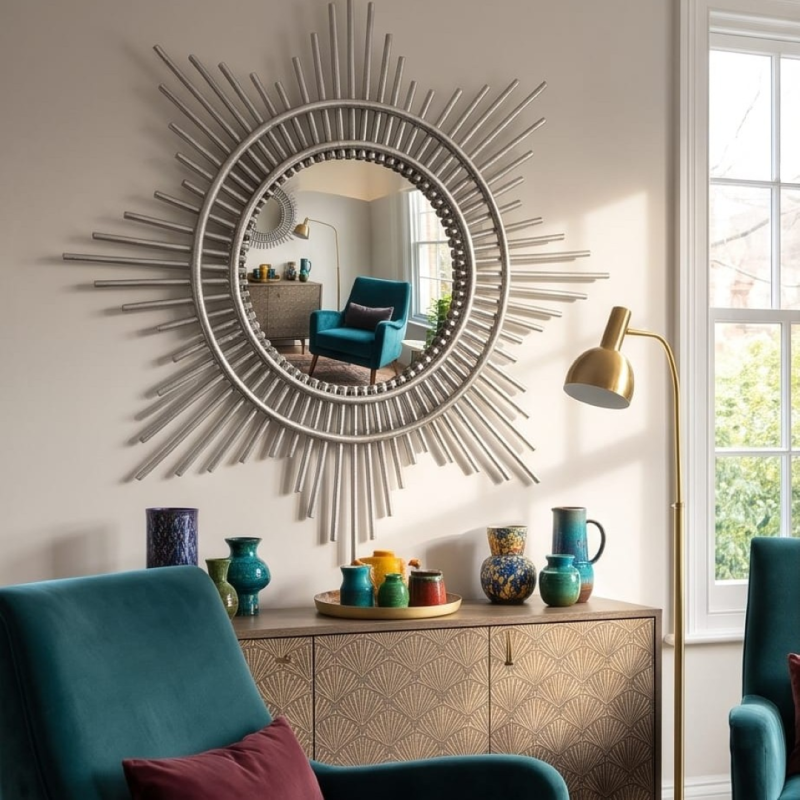 Handmade Rattan Sunburst Mirror | L'Atelier D'Assi