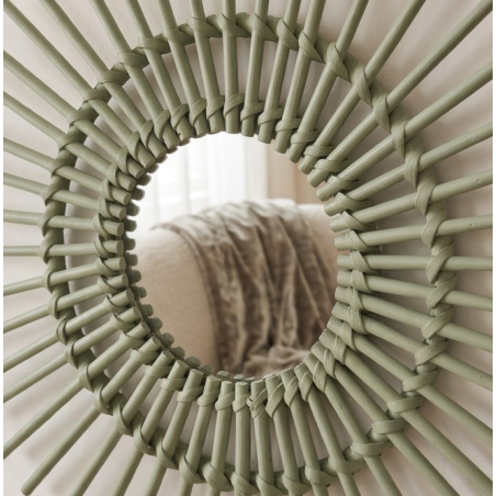 Handmade Rattan Sunburst Mirror | L'Atelier D'Assi