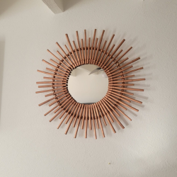 Miroir Soleil en Rotin Fait Main | L'Atelier D'Assi