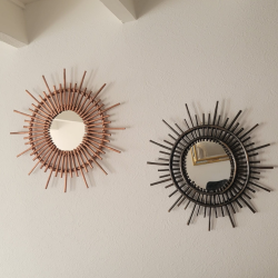 Handmade Rattan Sunburst Mirror | L'Atelier D'Assi