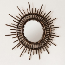 Miroir Soleil en Rotin Fait Main | L'Atelier D'Assi