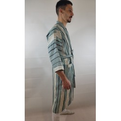 Kimono artisanal en tissu tissé de Burkina | L’Atelier D’Assi