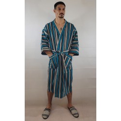 Kimono artisanal en tissu tissé de Burkina | L’Atelier D’Assi