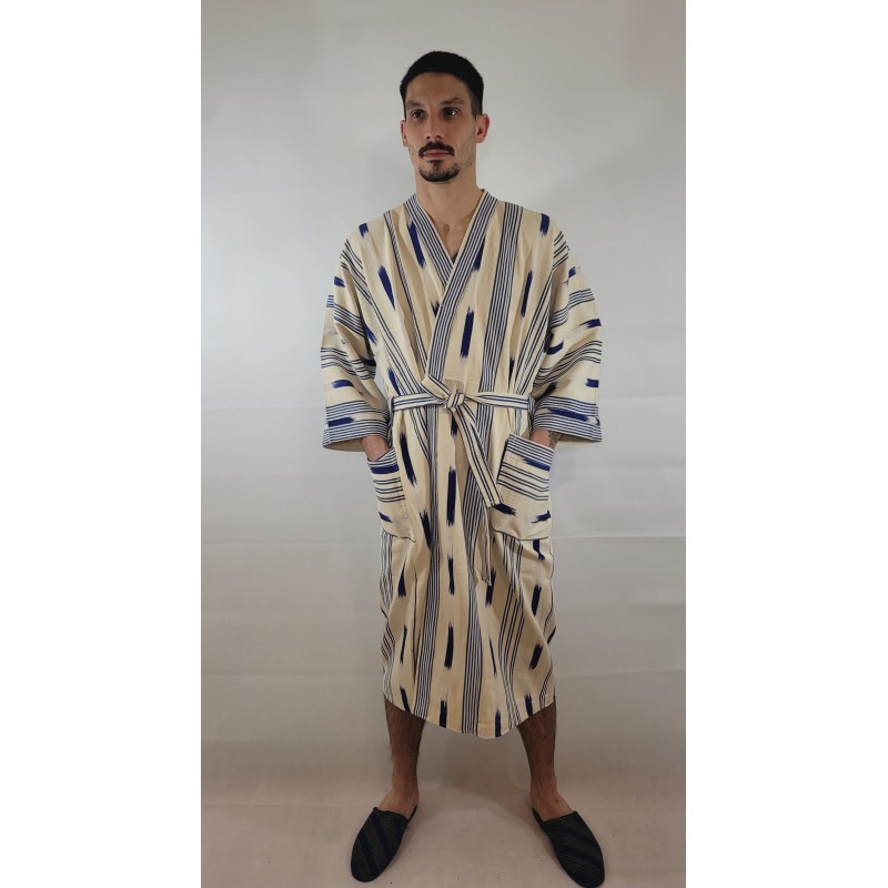 Kimono artisanal en tissu tissé de Burkina | L’Atelier D’Assi