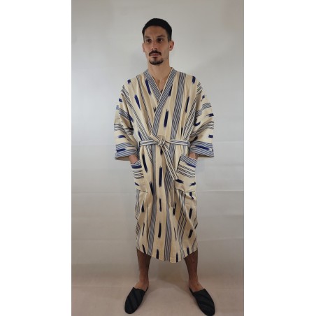 Kimono artisanal en tissu tissé de Burkina | L’Atelier D’Assi