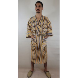 Kimono artisanal en tissu tissé de Burkina | L’Atelier D’Assi