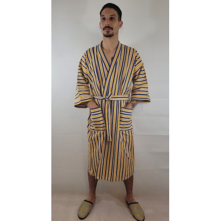Kimono artisanal en tissu tissé de Burkina | L’Atelier D’Assi