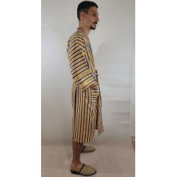 Kimono artisanal en tissu tissé de Burkina | L’Atelier D’Assi