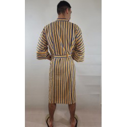 Kimono artisanal en tissu tissé de Burkina | L’Atelier D’Assi