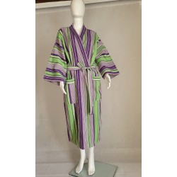 Kimono artisanal en tissu tissé de Burkina | L’Atelier D’Assi