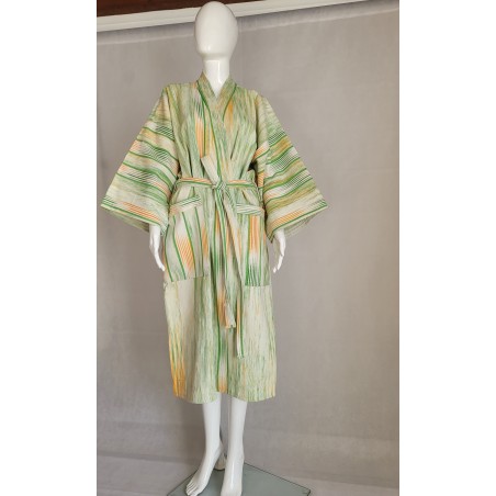 Kimono artisanal en tissu tissé de Burkina | L’Atelier D’Assi