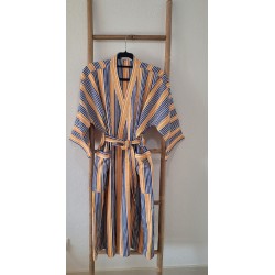 Kimono artisanal en tissu tissé de Burkina | L’Atelier D’Assi