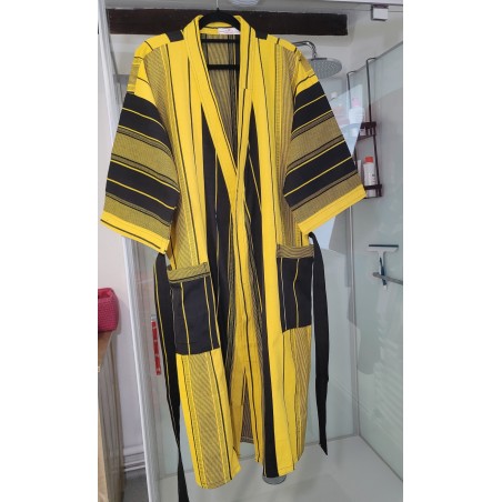 Kimono artisanal en tissu tissé de Burkina | L’Atelier D’Assi