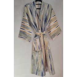 Kimono artisanal en tissu tissé du Burkina