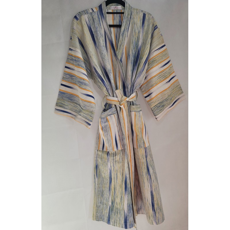 Artisanal Kimono in Handwoven Burkinabe Fabric