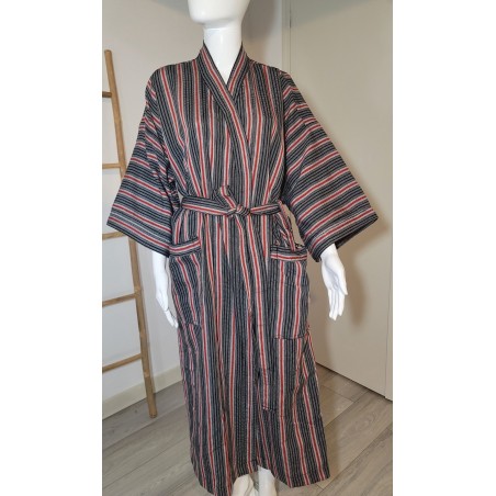 Kimono artisanal en tissu tissé de Guinée | L’Atelier D’Assi