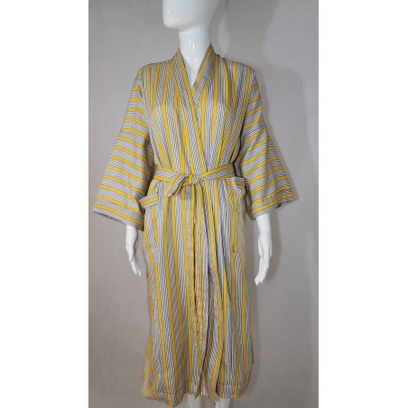Kimono artisanal en tissu tissé de Guinée | L’Atelier D’Assi