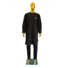 Black Men’s Tunic with Embroidery | L’Atelier D’Assi