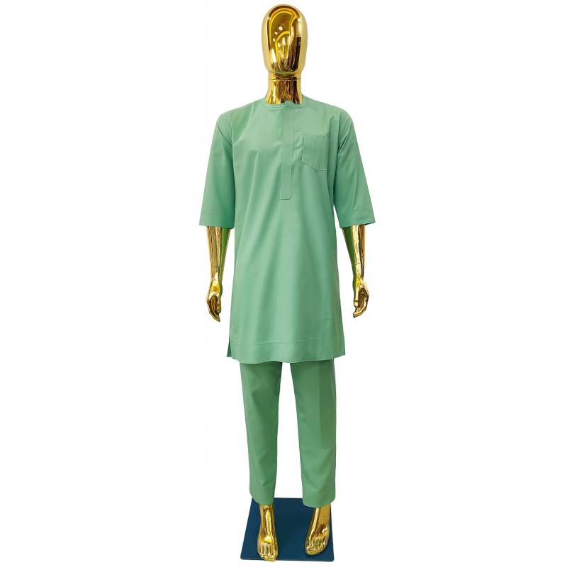 Tenue Macky Sall Vert Menthe | L’Atelier D’Assi