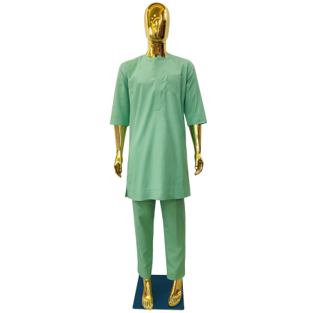Macky Sall Outfit Mint Green – Modern African Wear | Atelier D’ASSI
