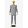 Tenue Macky Sall Gris Perle | L’Atelier D’Assi