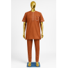 Tenue Macky Sall Marron Caramel | L’Atelier D’Assi