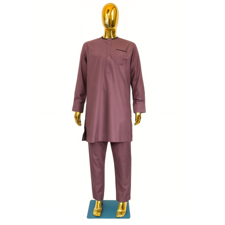 Mackt Sall bordeaux Profond – Col Officier | Atelier D’Assi