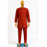 Tenue Macky Sall Rouge Brique | L’Atelier D’Assi