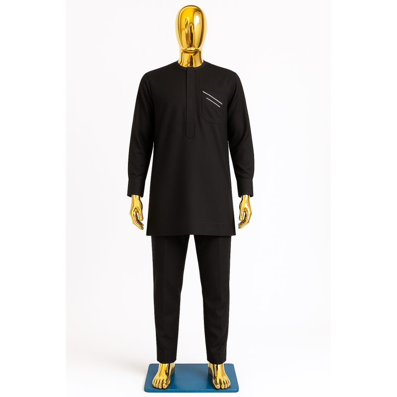 Tenue Macky Sall Noir | L’Atelier D’Assi
