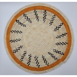 Guinean craftsmanship, Fouta, wall decoration, placemat, handmade, African décor, natural fibers, African art, Guinea Conakry