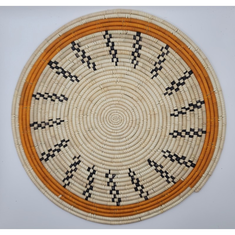 artisanat guinéen, Fouta, décoration murale, dessous de plat, fait main, déco africaine, fibres naturelles, art africain, Guinée